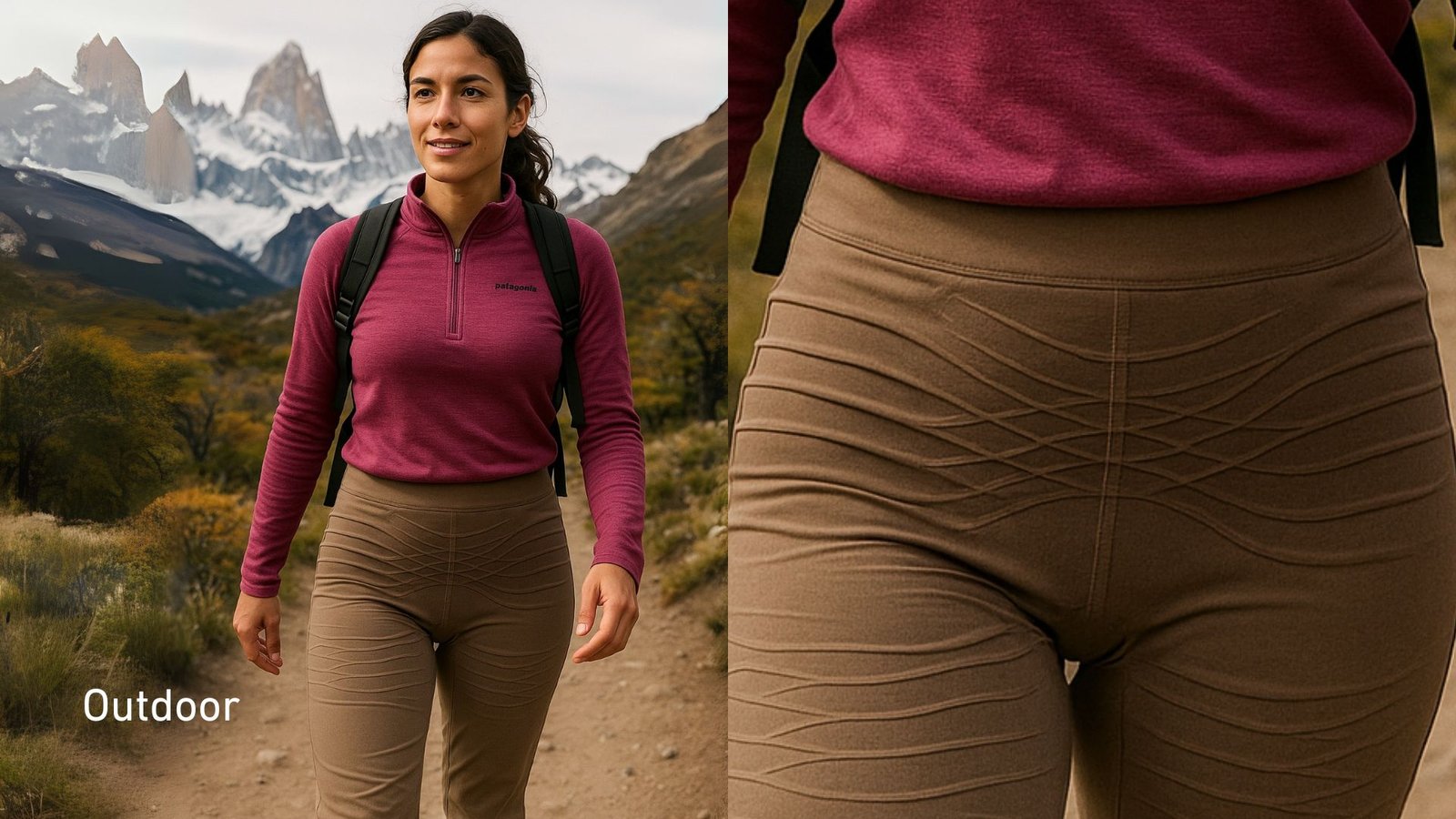 Natural Period Relief hiking pant concept Natural Period Relief hiking pant concept